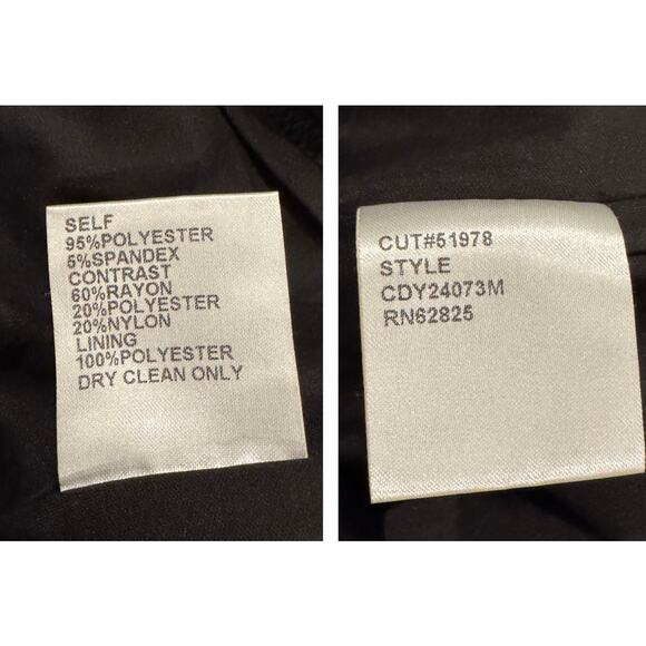 Tadashi Shoji Peekaboo Lace Panel Long Sleeve Cocktail Dress Size XS - Picture 10 of 12